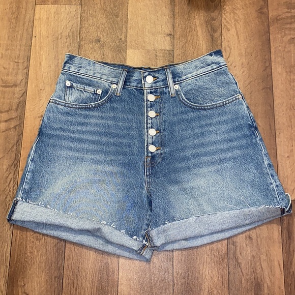 Worn once lucky brand high rise jean shorts - Picture 6 of 9